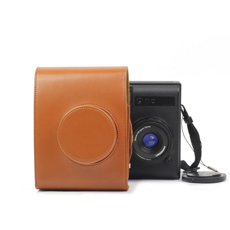 Vintage PU Leather Camera Case Bag For LOMO Automat Instax Camera (Brown)