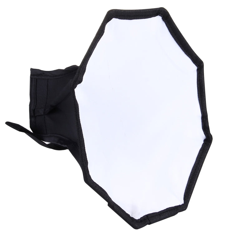 20cm Universal Octangle Style Flash Folding Soft Box, Without Flash Light Holder(Black + White)