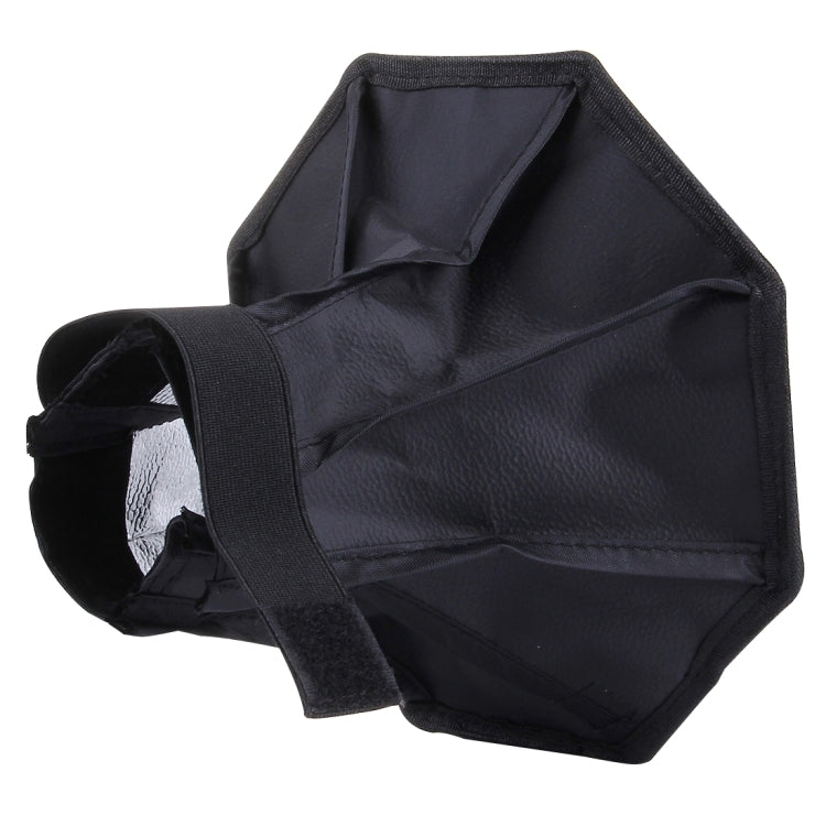 20cm Universal Octangle Style Flash Folding Soft Box, Without Flash Light Holder(Black + White)