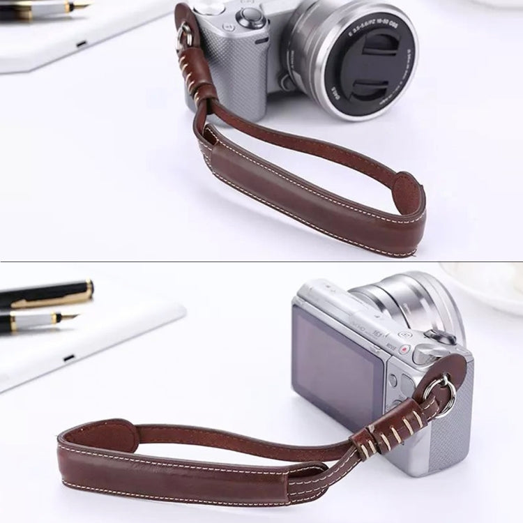 Wrist Strap Grip PU Leather Hand Strap for SLR / DSLR Cameras