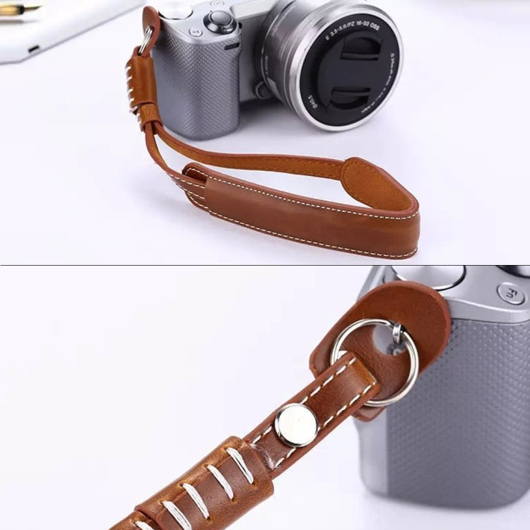 Wrist Strap Grip PU Leather Hand Strap for SLR / DSLR Cameras