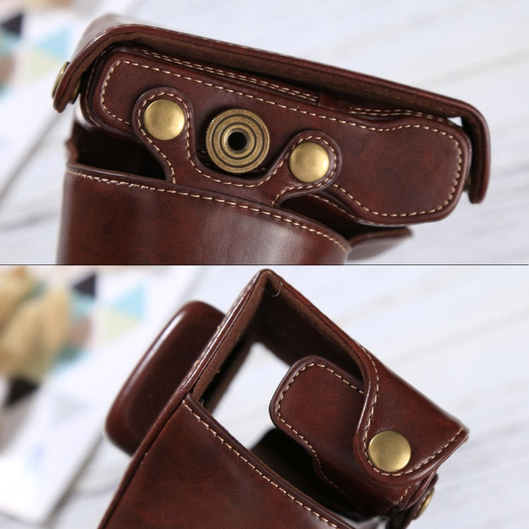 Full Body Camera PU Leather Case Bag with Strap for Olympus EPL7 / EPL8