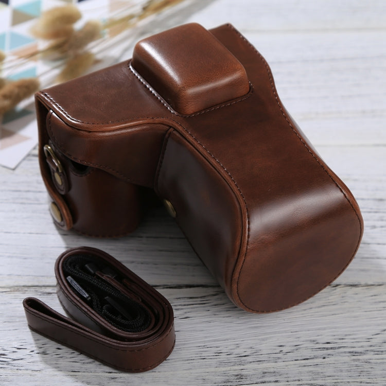 Full Body Camera PU Leather Case Bag with Strap for Samsung NX300