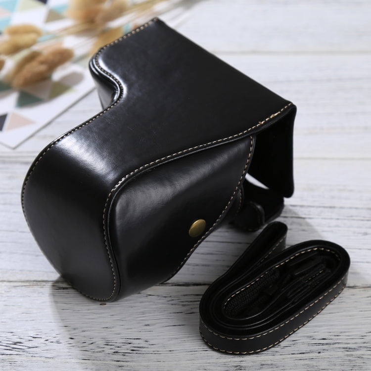 Full Body Camera PU Leather Case Bag with Strap for Sony ILCE-6500 / A6500