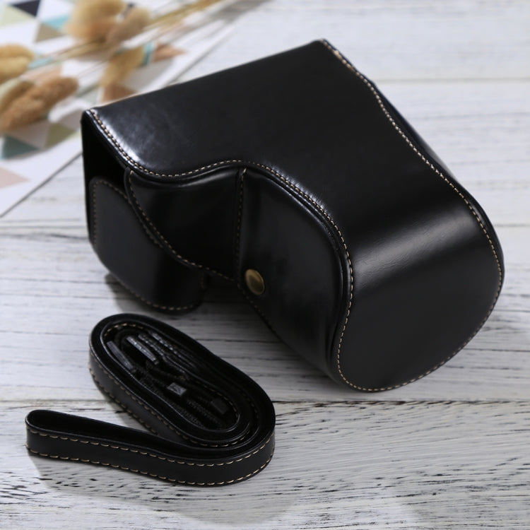 Full Body Camera PU Leather Case Bag with Strap for Sony ILCE-6500 / A6500