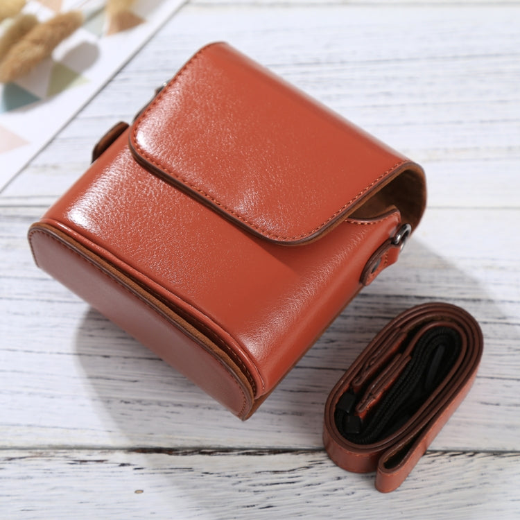 Full Body Camera PU Leather Case Bag with Strap for FUJIFILM instax mini 90 / 25 / 7 / 8 / 9