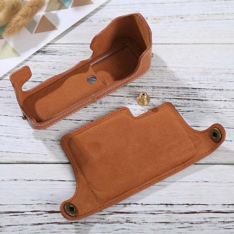 1/4 inch Thread PU Leather Camera Half Case Base for FUJIFILM X-E3