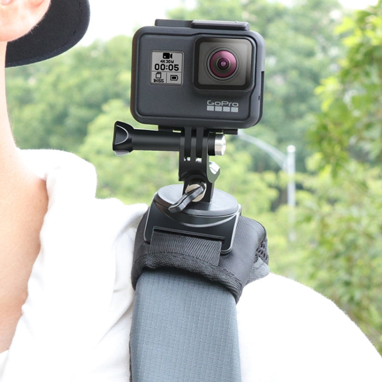 Hook and Loop Fastener Backpack Rec-Mounts Clip Clamp Mount with Screw for GoPro HERO9 Black / HERO8 Black /7 /6 /5 /5 Session /4 Session /4 /3+ /3 /2 /1, DJI Osmo Action, Xiaoyi and Other Action Cameras