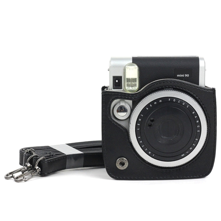 PU Leather Camera Protective bag for FUJIFILM Instax Mini 90 Camera, with Adjustable Shoulder Strap