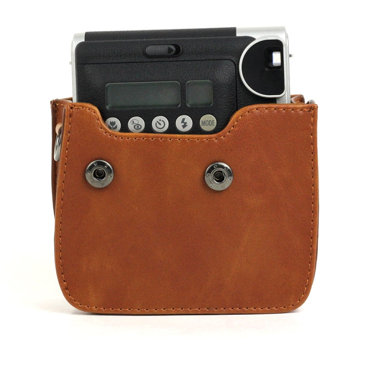 PU Leather Camera Protective bag for FUJIFILM Instax Mini 90 Camera, with Adjustable Shoulder Strap