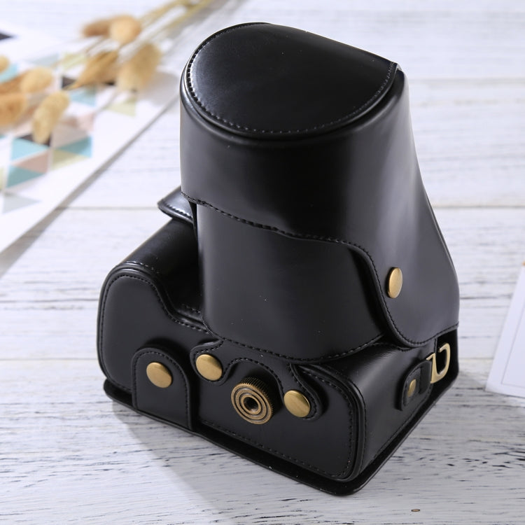 Full Body Camera PU Leather Case Bag for Nikon D3200 / D3300 / D3400 (18-55mm / 18-105mm Lens)