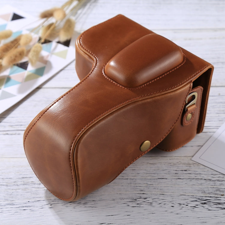 Full Body Camera PU Leather Case Bag for Nikon D3200 / D3300 / D3400 (18-55mm / 18-105mm Lens)