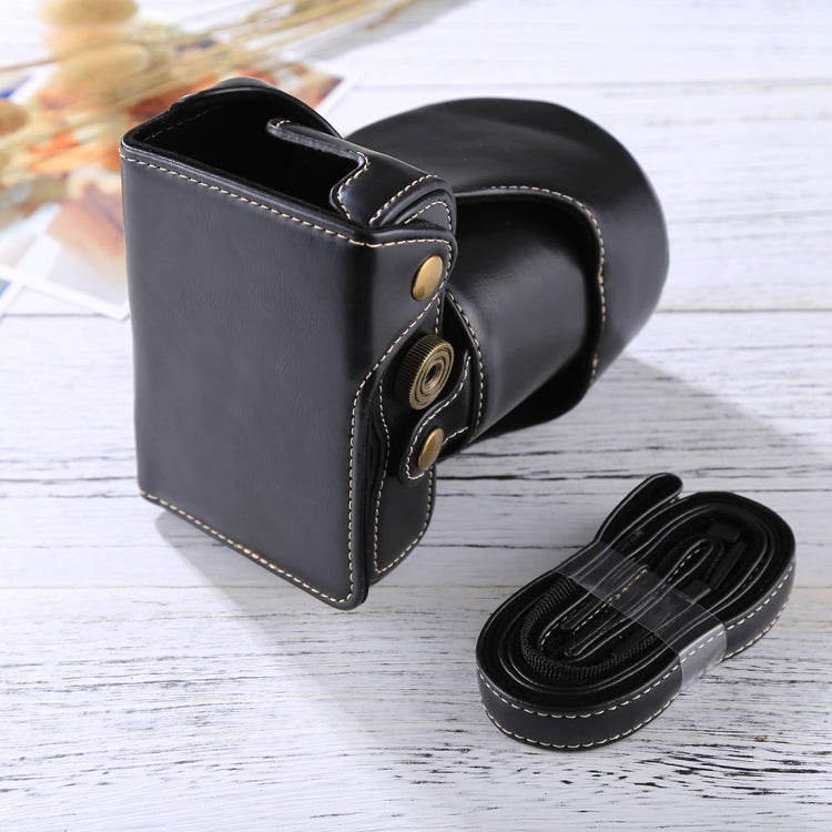 Full Body Camera PU Leather Case Bag with Strap for FUJIFILM X-A3 / X-A2/ X-M1 / X-A10 (16-50mm / 18-55mm / XF 35mm Lens)