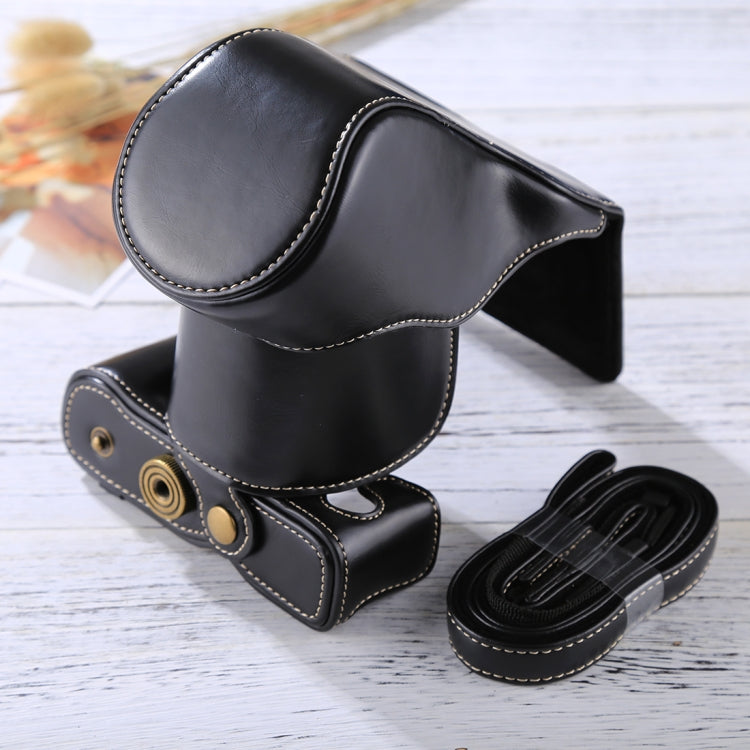 Full Body Camera PU Leather Case Bag with Strap for FUJIFILM X-A3 / X-A2/ X-M1 / X-A10 (16-50mm / 18-55mm / XF 35mm Lens)