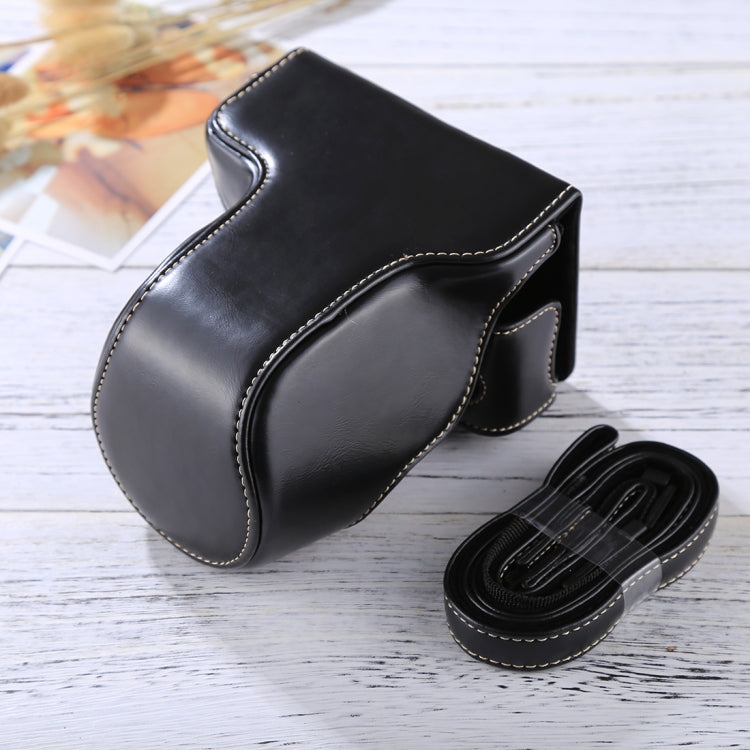 Full Body Camera PU Leather Case Bag with Strap for FUJIFILM X-A3 / X-A2/ X-M1 / X-A10 (16-50mm / 18-55mm / XF 35mm Lens)