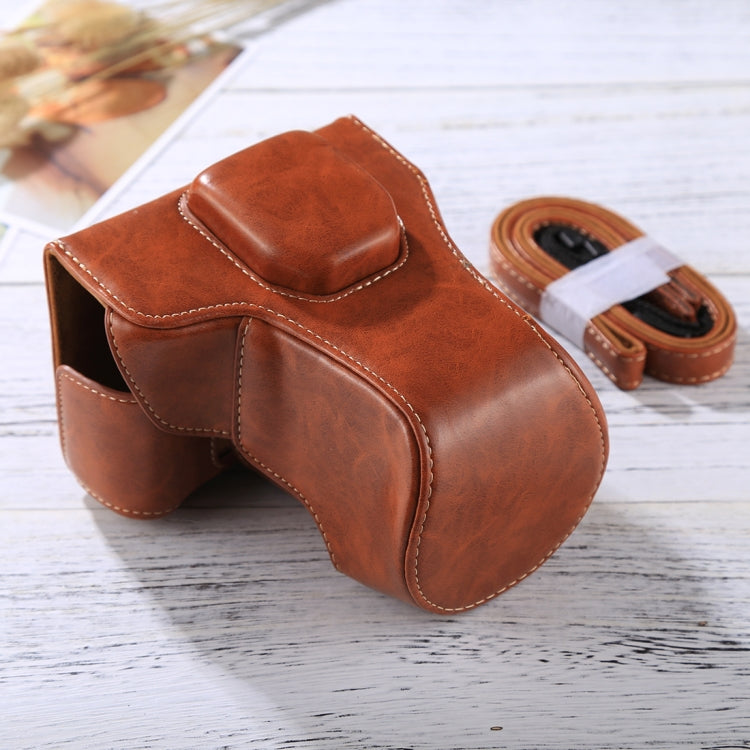 Full Body Camera PU Leather Case Bag with Strap for FUJIFILM XT10 / XT20 (16-50mm / 18-55mm Lens)