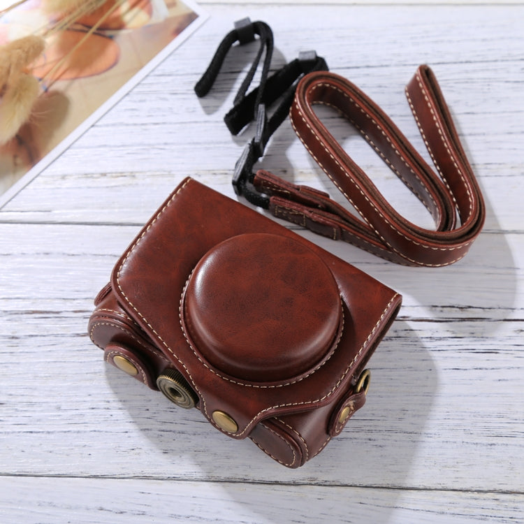 Full Body Camera PU Leather Camera Case Bag with Strap for Canon Power