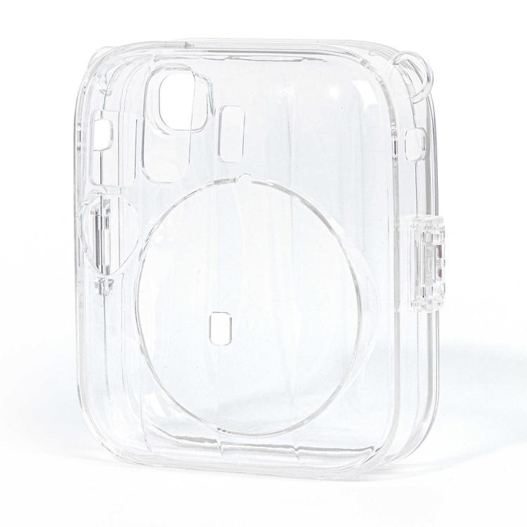 For FUJIFILM instax mini 13 Protective Crystal Shell Case with Shoulder Strap  - Transparent