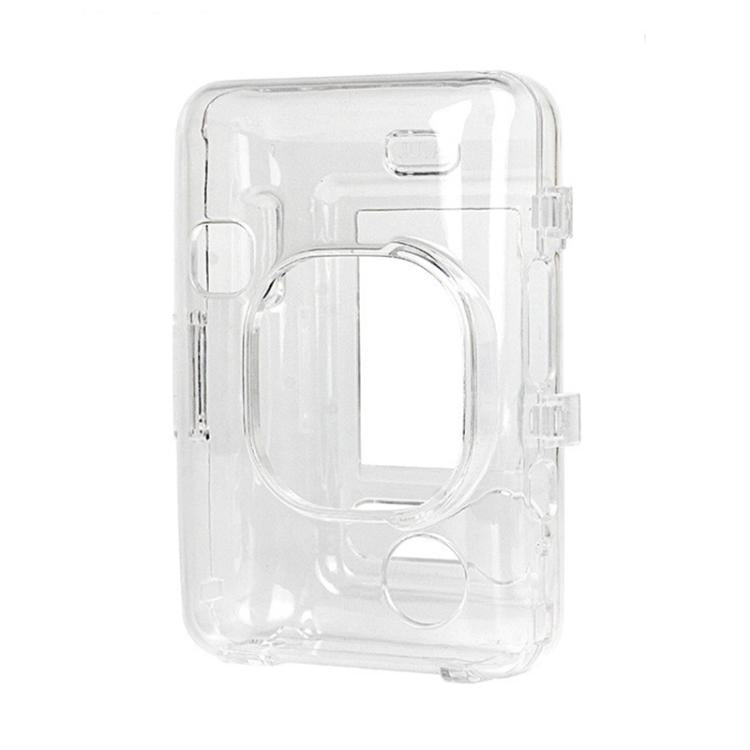 For FUJIFILM instax mini Liplay+ Protective Crystal Shell Case with Shoulder Strap  - Transparent