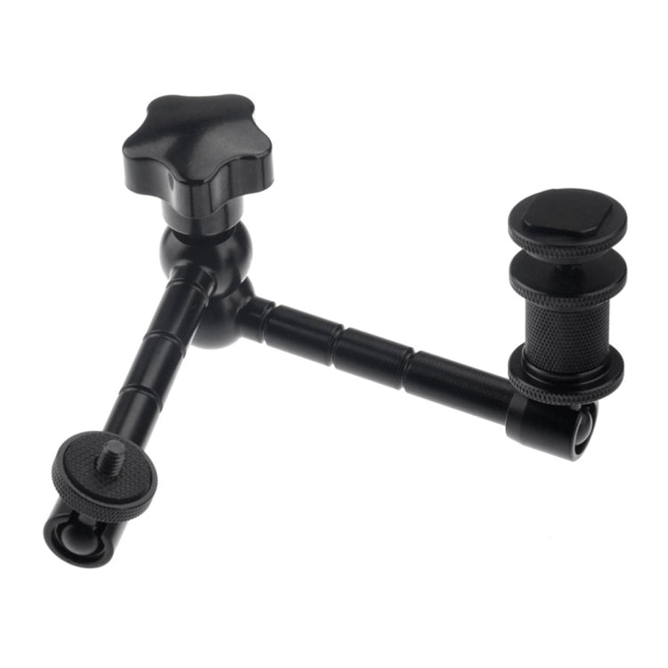 11 inch Adjustable Friction Articulating Magic Arm + Large Claws Clips for DSLR / LCD Monitor(Black)