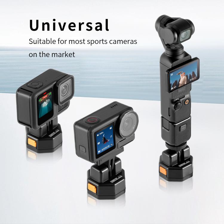 STARTRC VCR Snap-Mag Magnetic Quick Release Base Mount For GoPro  - Black