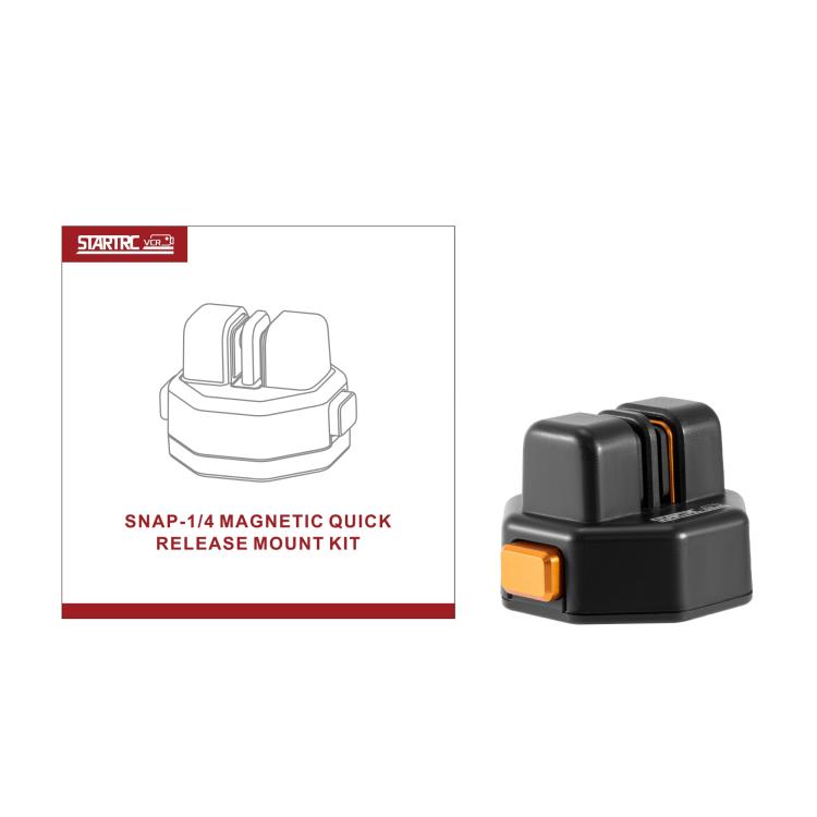 STARTRC VCR Snap-Mag Quick Release Base Mount Adapter For GoPro  - Black