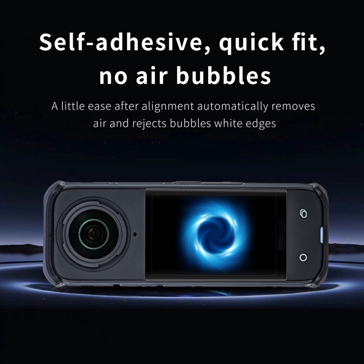 For Insta360 X5 / X4 STARTRC 2pcs HD Tempered Glass Film  - Black