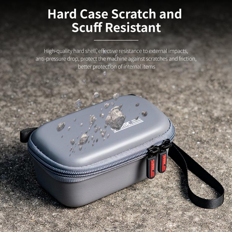 For Insta360 X5 / X4 STARTRC Camera Carry Case with Carabiner & Strap  - Grey