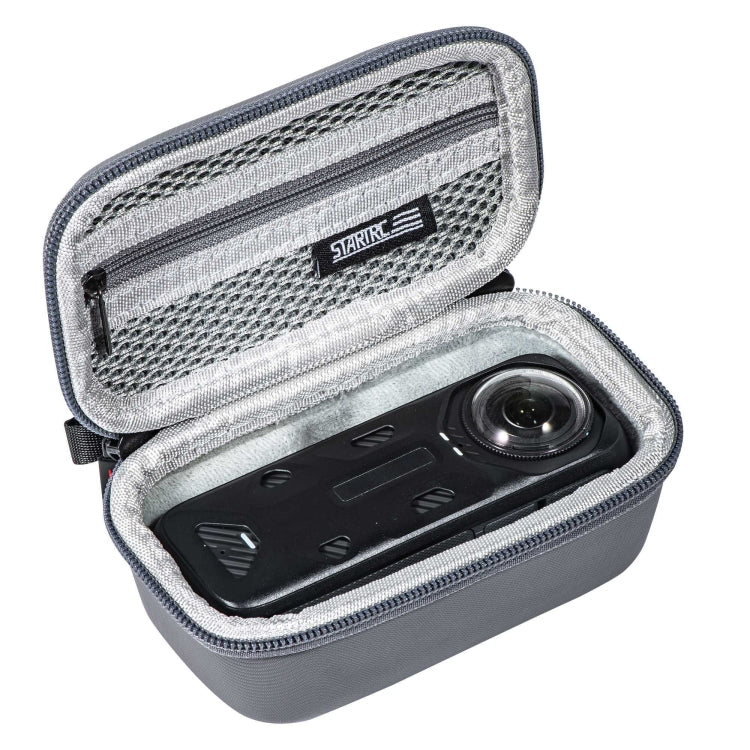 For Insta360 X5 / X4 STARTRC Camera Carry Case with Carabiner & Strap  - Grey