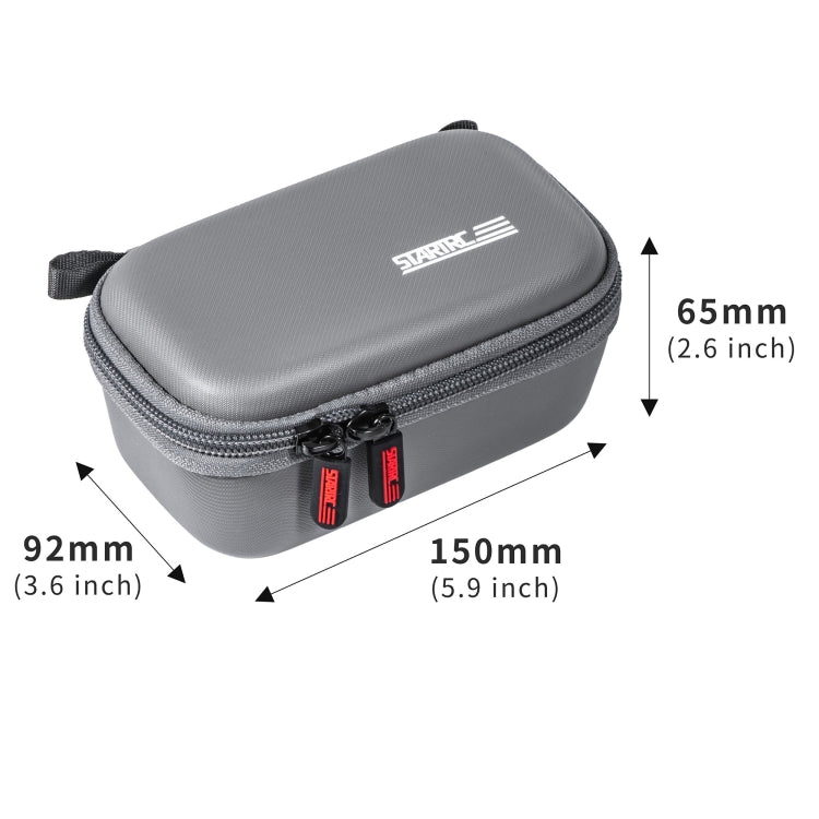 For Insta360 X5 / X4 STARTRC Camera Carry Case with Carabiner & Strap  - Grey