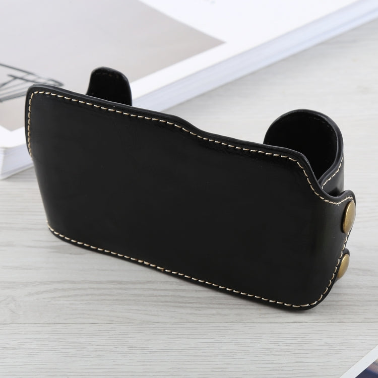 1/4 inch Thread PU Leather Camera Half Case Base for FUJIFILM X-A3 / X-A10