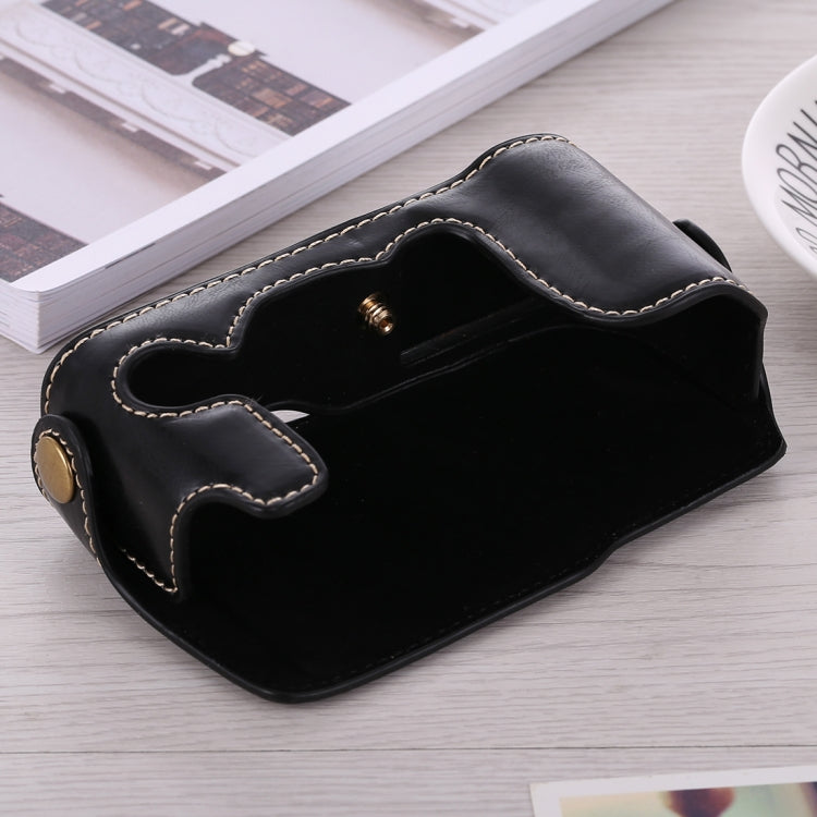 1/4 inch Thread PU Leather Camera Half Case Base for FUJIFILM X-A3 / X-A10