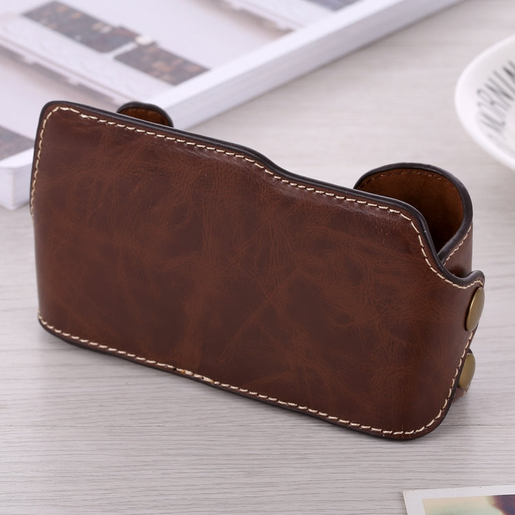 1/4 inch Thread PU Leather Camera Half Case Base for FUJIFILM X-A3 / X-A10