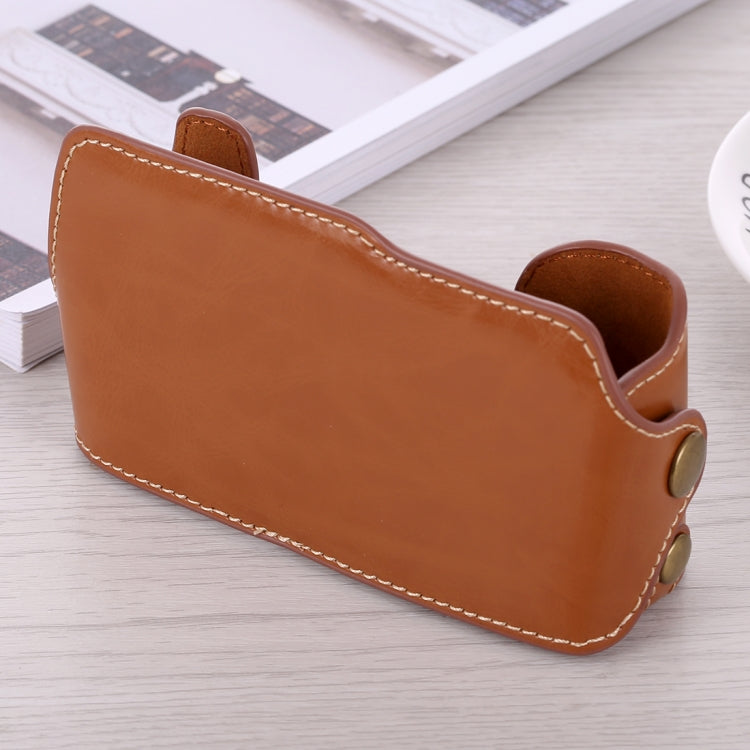 1/4 inch Thread PU Leather Camera Half Case Base for FUJIFILM X-A3 / X-A10