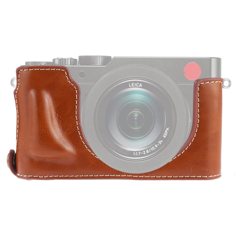 1/4 inch Thread PU Leather Camera Half Case Base for Leica DLUX TYP 109