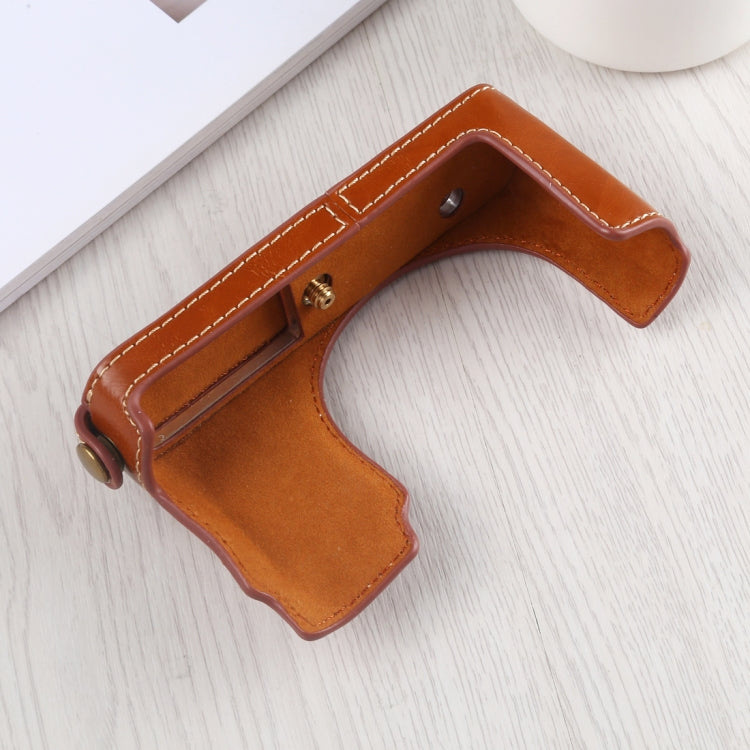 1/4 inch Thread PU Leather Camera Half Case Base for Leica DLUX TYP 109