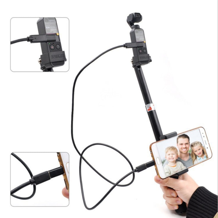 Portable Micro USB Port Extendable Selfie Stick Folding Self Timer Rod for DJI OSMO Pocket
