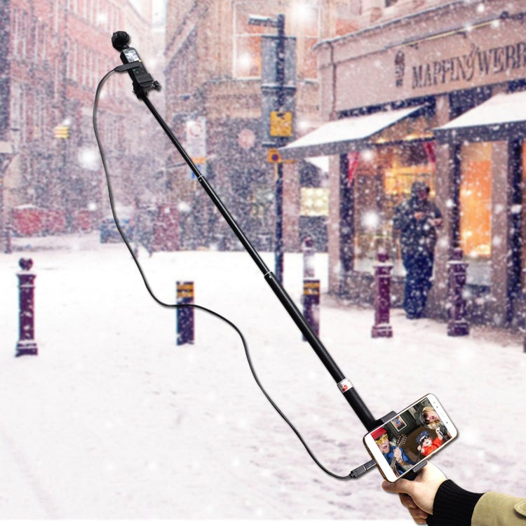 Portable Micro USB Port Extendable Selfie Stick Folding Self Timer Rod for DJI OSMO Pocket