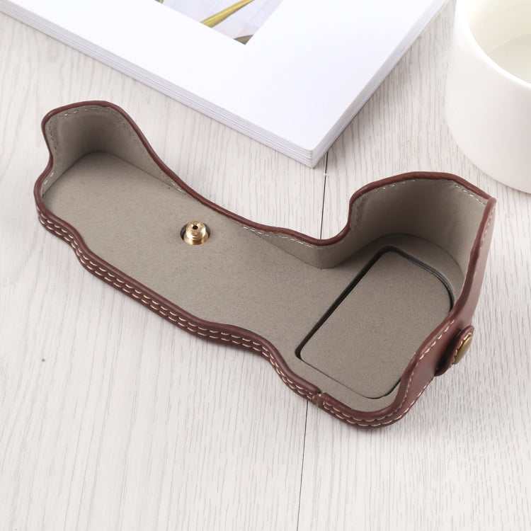 1/4 inch Thread PU Leather Camera Half Case Base for Nikon Z6 / Z7