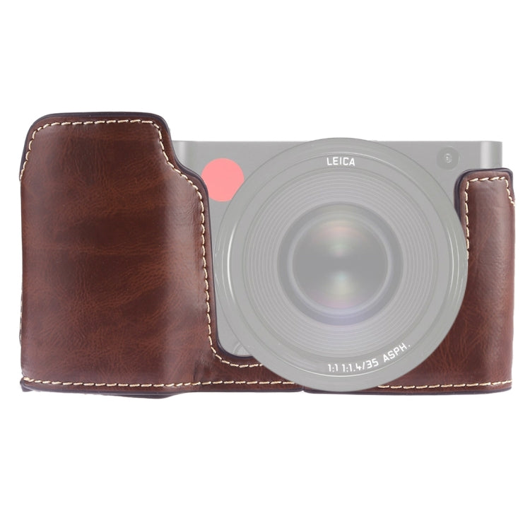 1/4 inch Thread PU Leather Camera Half Case Base for Leica TL (Typ 701)