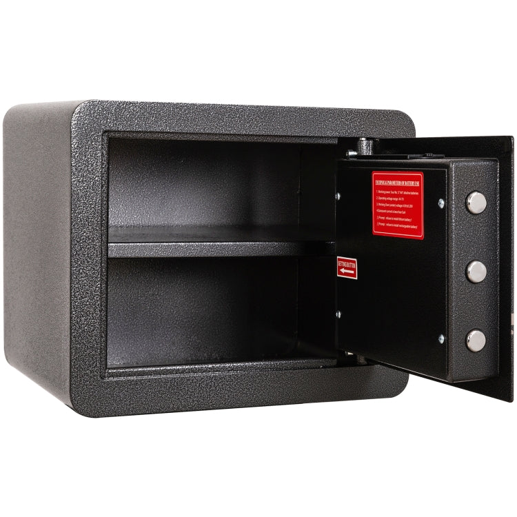 [US Warehouse] 0.95 Cubic Feet Home Office Double Safety Key Lock Digital Security Safe Box