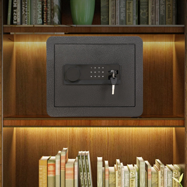 [US Warehouse] 0.95 Cubic Feet Home Office Double Safety Key Lock Digital Security Safe Box