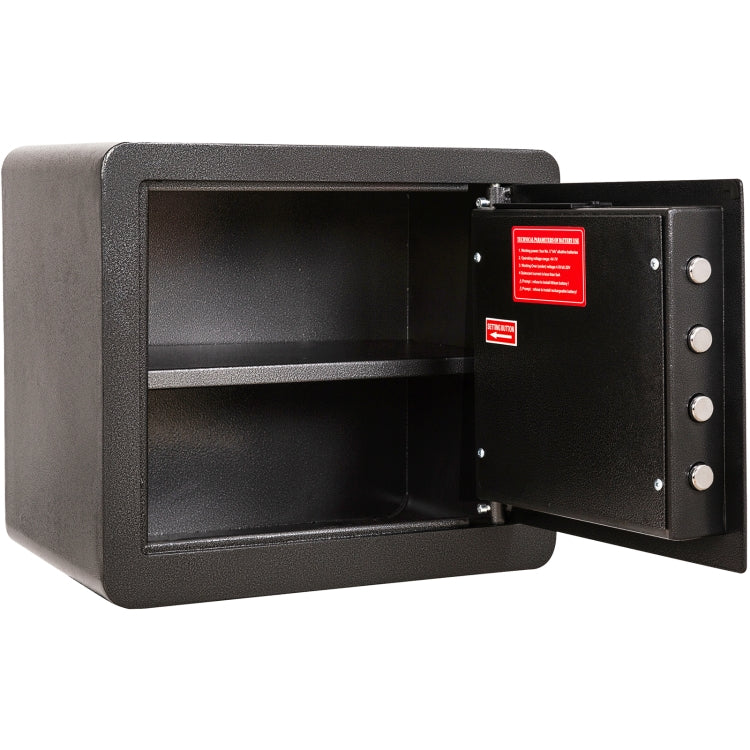 [US Warehouse] 1.28 Cubic Feet Home Office Double Safety Key Lock Digital Security Safe Box