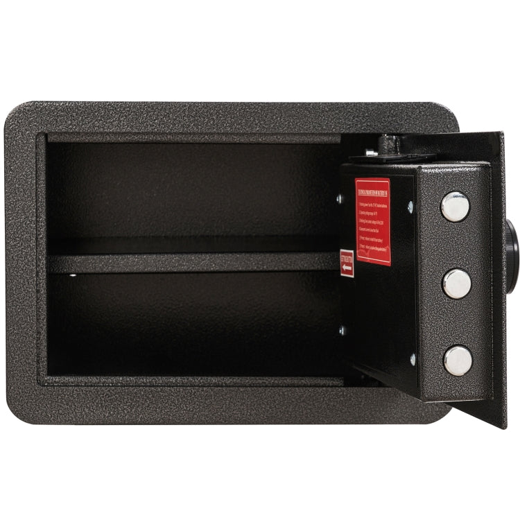 [US Warehouse] 0.62 Cubic Feet Home Office Double Safety Key Lock Digital Security Safe Box