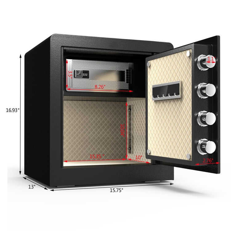 [US Warehouse] 1.7 Cubic Feet Security Digital Lock Safety Box with Instruction Light