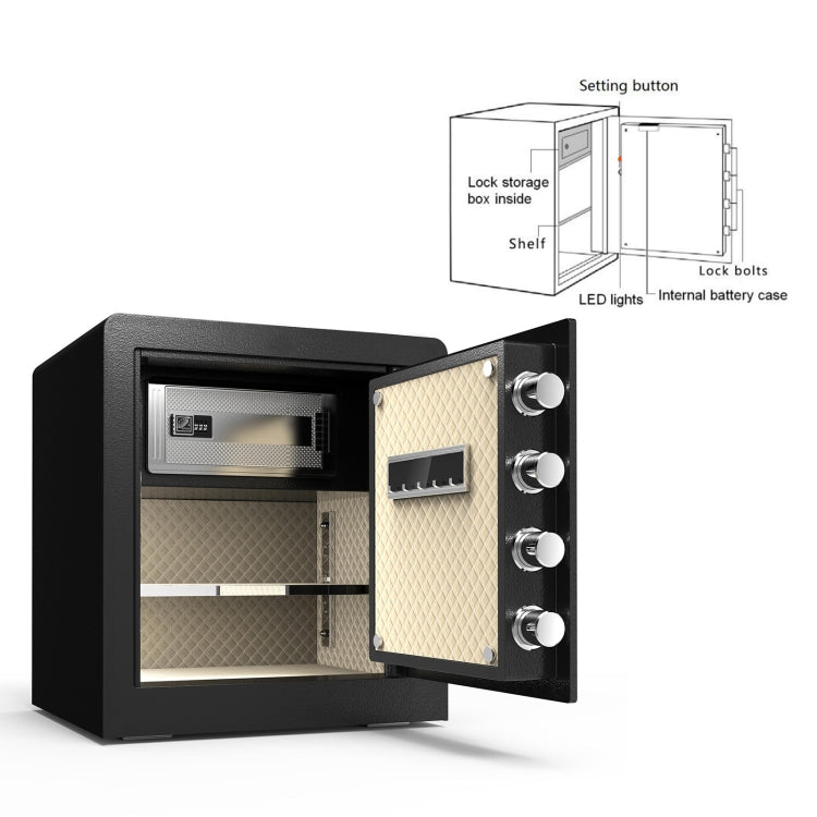 [US Warehouse] 1.7 Cubic Feet Security Digital Lock Safety Box with Instruction Light