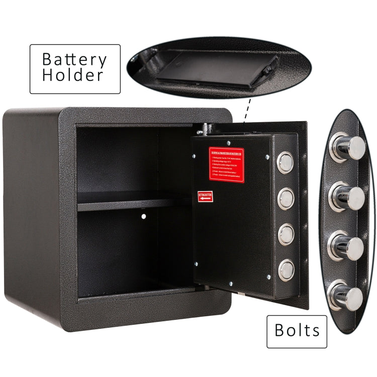 [US Warehouse] 1.5 Cubic Feet Digital Security Safe Lock Safety Box with LED Display & Deadbolt Lock