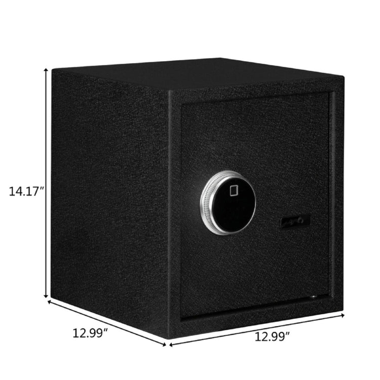 [US Warehouse] Home Use Electronic Password Steel Plate Safe Box with FS360 Fingerprint Unlock, Size: 13x13x14.2 inch