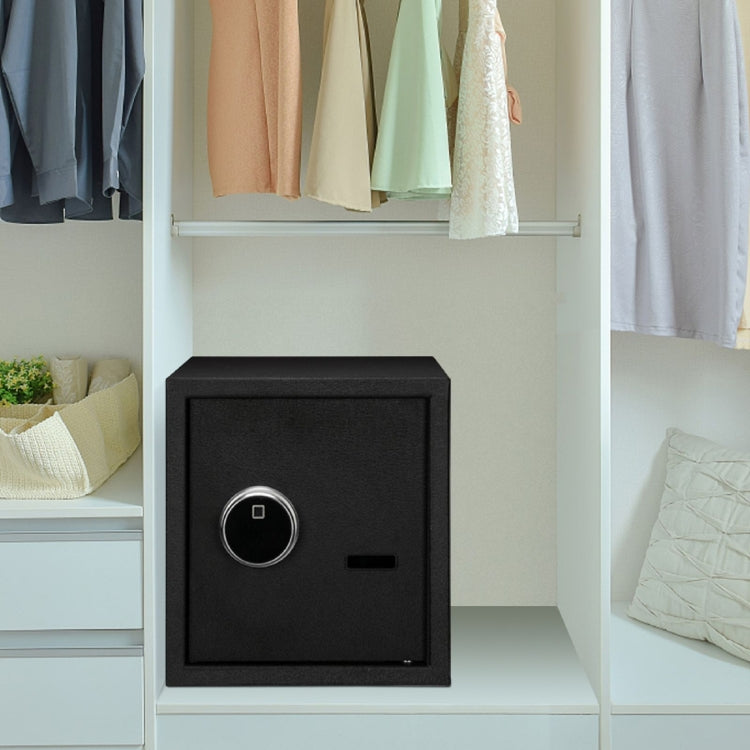 [US Warehouse] Home Use Electronic Password Steel Plate Safe Box with FS360 Fingerprint Unlock, Size: 13x13x14.2 inch