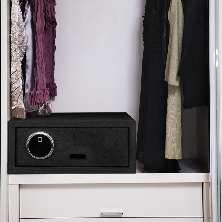 [US Warehouse] Home Use Electronic Password Steel Plate Safe Box with FS180 Fingerprint Unlock, Size: 16.93x14.57x7.09 inch